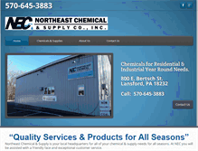 Tablet Screenshot of northeastchemical.com